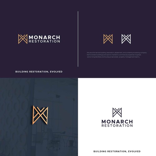Design a modern clean logo package for a restoration company Design by Danny A