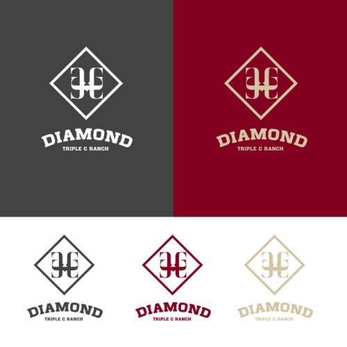 Diseño de Diamond Triple C Ranch Logo de Bea1990