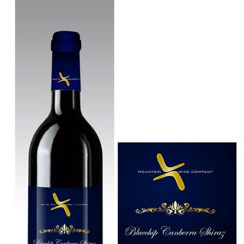 Mountain X Wine Label Design por nanx