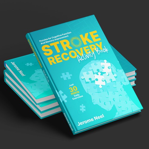 Stroke recovery activity book: Puzzles for cognitive function and memory improvement Diseño de JoshuaCT