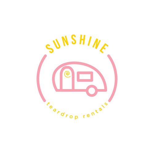 Design a "beachy" and feminine logo for a California travel trailer rental company. Design by daniboulware