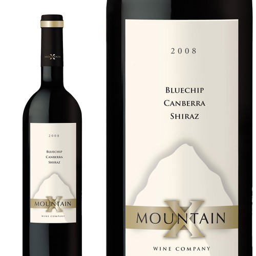 Mountain X Wine Label Ontwerp door DPA Design