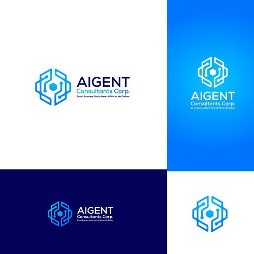 AI Agent Company: Appealing to small to medium sized businesses. Design by Kaveesha Arts