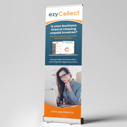 B2B Saas Pull Up Banner for Trade Show Design von dezignedge*