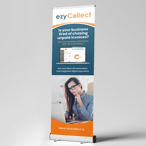 B2B Saas Pull Up Banner for Trade Show Design by dezignedge*