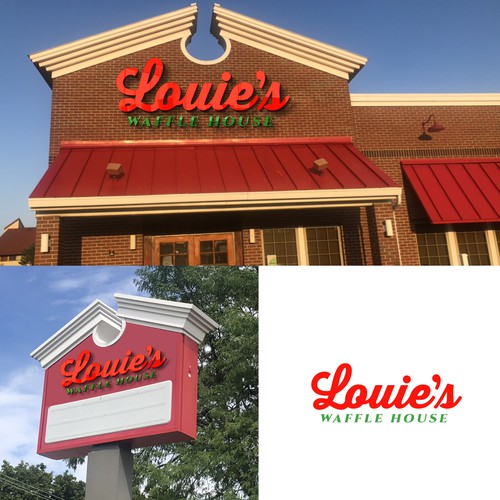 Designs | Louie's Waffle House Outdoor Restaurant Signage | Signage contest