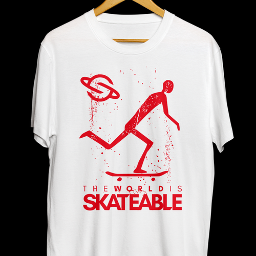 Diseño de The World is Skateable ... and we need an awesome tee design de SANT2