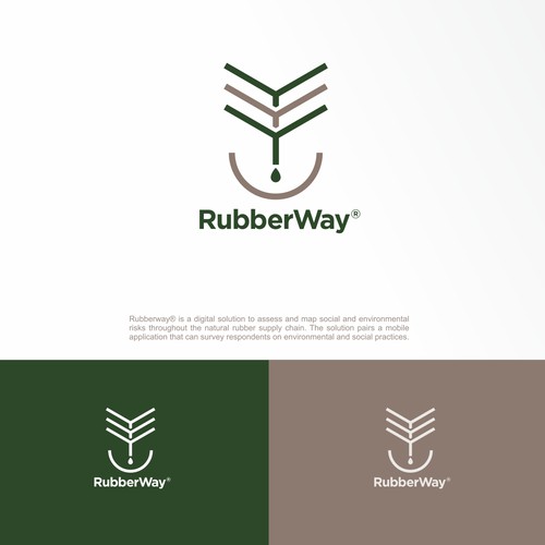 Logo for Start Up - Natural Rubber Sustainability Design by F3design™⭐