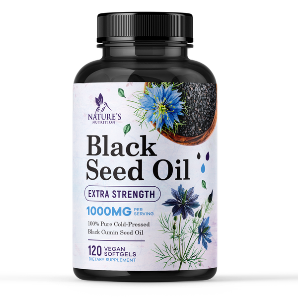 Beautiful Label Design for Black Seed Oil Supplement