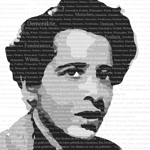 Hannah Arendt illustriert Ontwerp door Prakriti_S