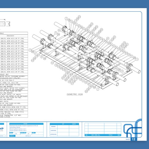 Design Title block for technical drawings por winmal