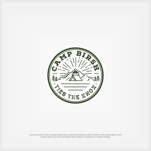 Design Our Camp-Themed Wedding Logo! Réalisé par Dirtymice