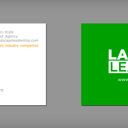 New BUSINESS CARD needed for Landscape Leadership--an inbound marketing agency Design von CNC Designs