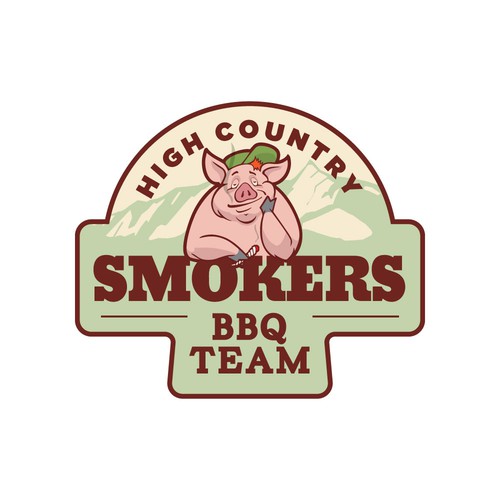 Create a fun and funny logo for our BBQ team | Logo design contest