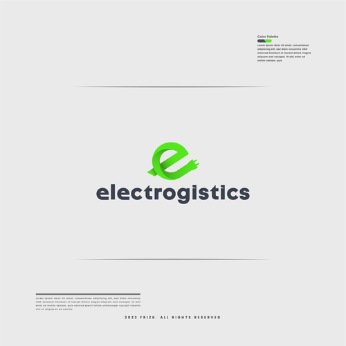 Design a logo for an eco-friendly electric logistics company Design by karameru