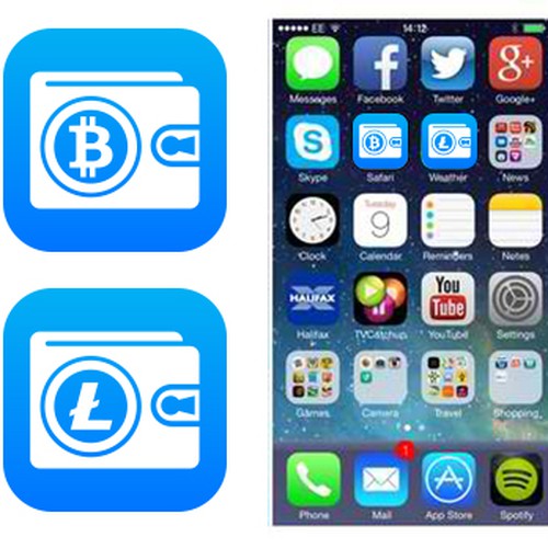 Create Mobile App Icon for Coinbolt Bitcoin Security Software Design por JhEign