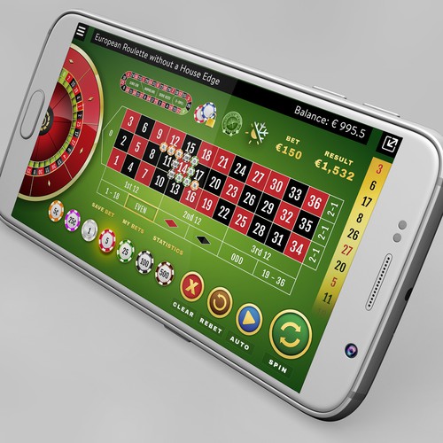 Casino > Roulette Table & Stats for Mobile Devices in 2D Format Design by Z a n a