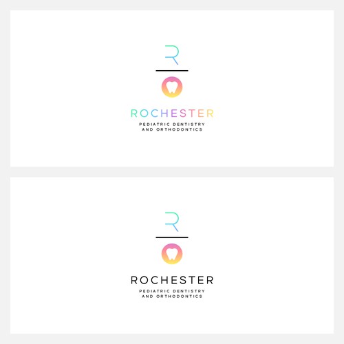 Minimalistic dental logo for pediatric and orthodontic office Design by waffleson