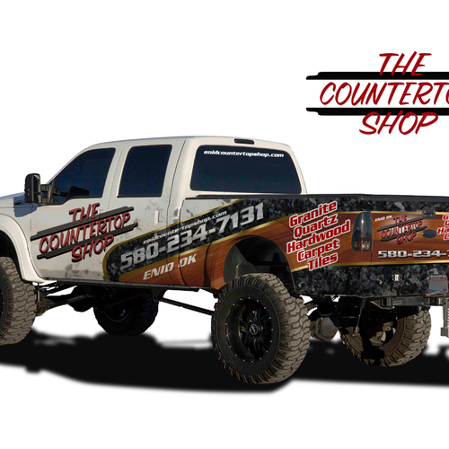 The Countertop Shop 1 2 Truck Wrap Car Truck Or Van Wrap