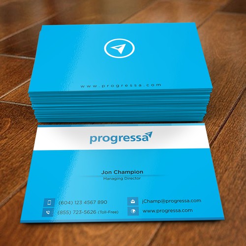 Business cards for Canadian financial institution Design by dkuadrat™