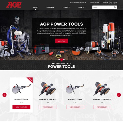 Power tools shop website