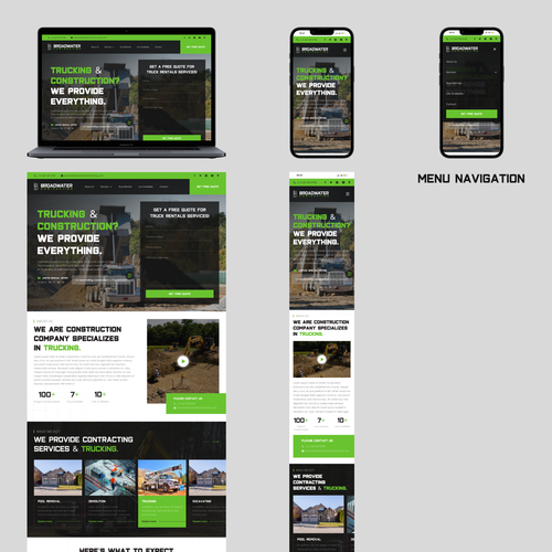 Trucking redesign of website Design von Azzam 123