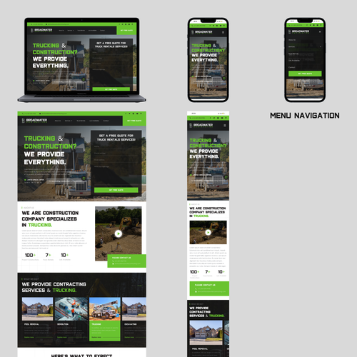 Trucking redesign of website Design by Azzam 123