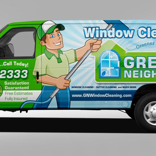 Van Wrap Wanted For Window Cleaning Company Design by J.Chaushev