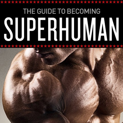 "Becoming Superhuman" Book Cover Design by leesteffen