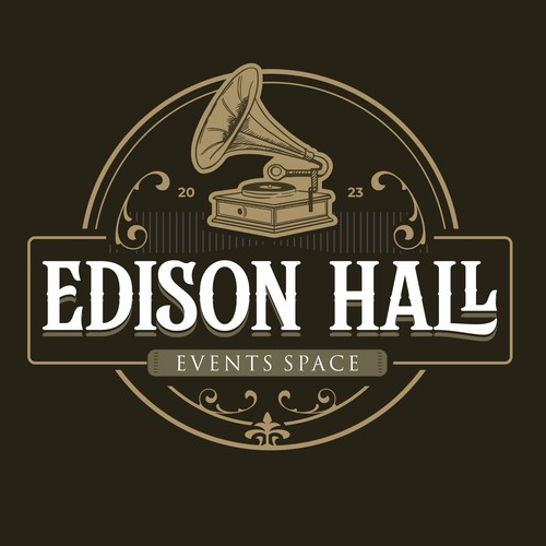 コンペ「Edison Hall needs a phonograph-inspired logo」のデザイン by Vic People Studioさん 