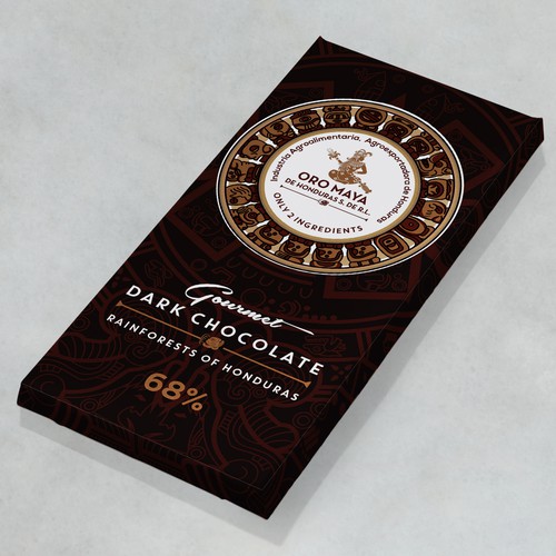 2 INGREDIENT, PURE CHOCOLATE BAR PACKAGE Design by zzzArt