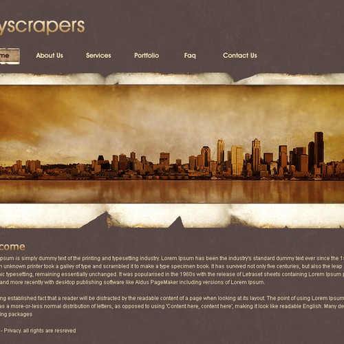 1-3 Page Website Template Design von Johncreative