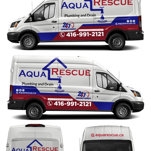 Aquarescue Van Wrap Design by Kiky Rizki