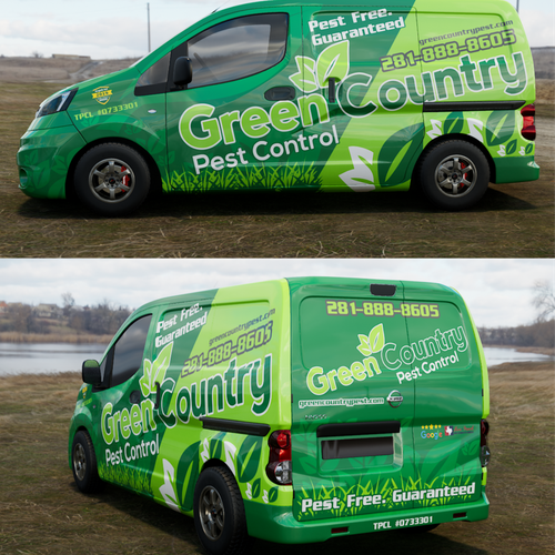 Stunning Wrap for Pest Control Van Design by TANSA ART