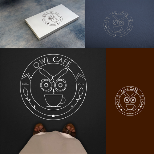 a new coffee shop logo design "owl cafe" Diseño de DeBarra
