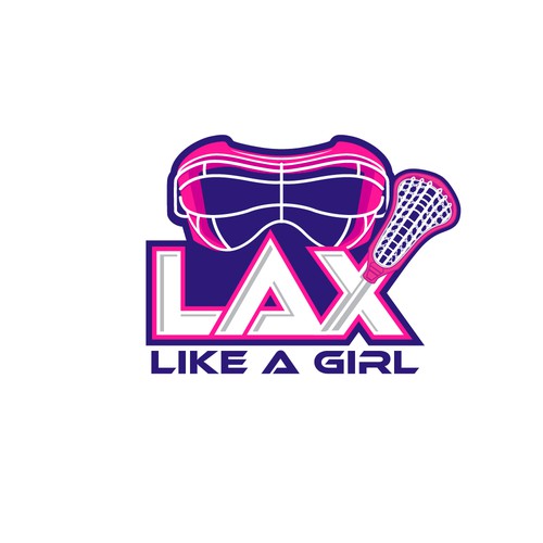 A classic yet fun logo for the fearless, confident, sporty, fun female lacrosse player Design by Jans...