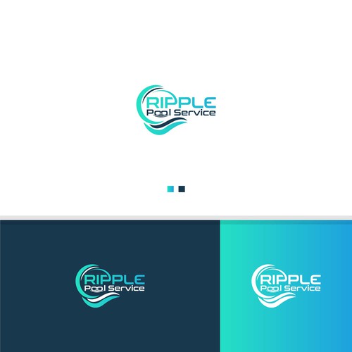 Pool Company Logo owned by a Stylish 25 year old with a child. Design by StudioJack