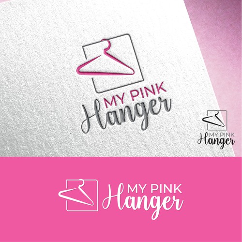 DigitalumさんのStylist in Need of Iconic Pink Hanger Logoデザイン