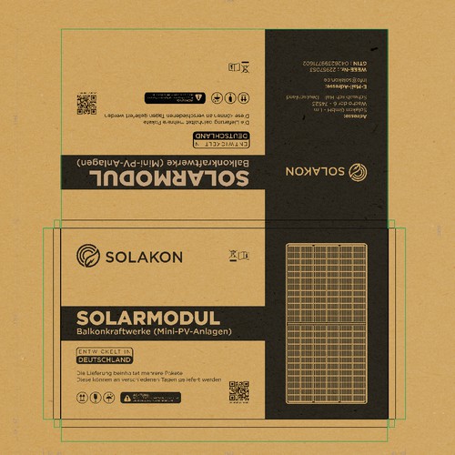 Create a nice Packaging Design for Solar Panels Design by ILLUSTRAKING