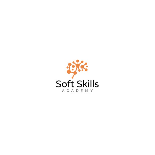 Logo and visual identity for the "Soft Skills Academy"  (100% online trainings on soft-skills topics Design by Vito Arvy