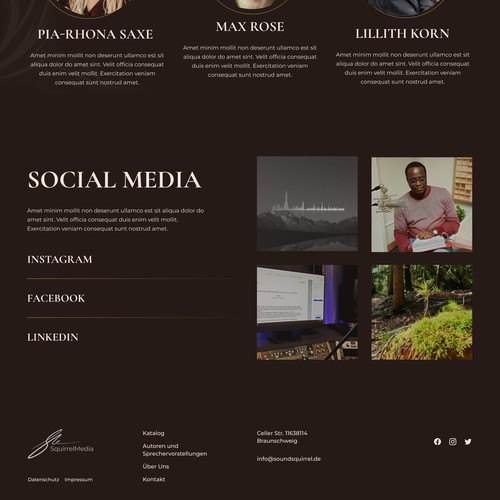 Web page design contest entry by Nastasya Alt