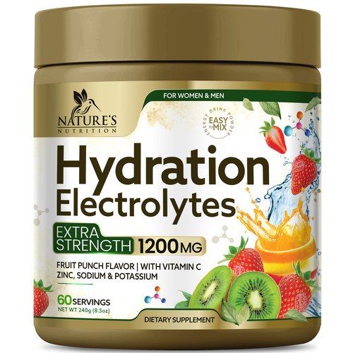 Hydration Electrolytes Design Needed for Nature's Nutrition Design by Black-Pepper