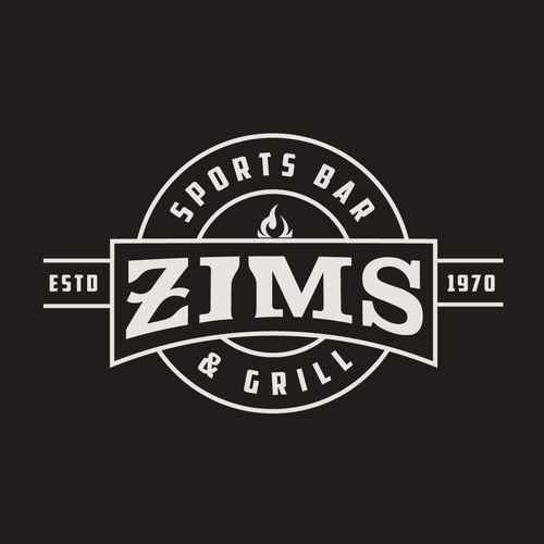 Modernized, bad ass logo for a small town sports bar! Design by Ajoy Paul