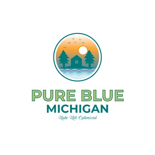 Pure Blue Michigan Design by designerbd360