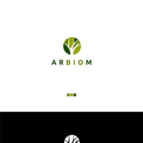 Show the "bio" and "industry" in the Arbiom logo, a sustainable bio-chemicals company Design by Toni Zufic