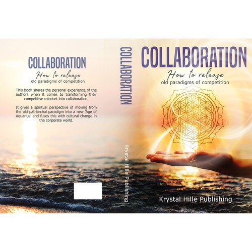 Diseño de Multi-author book cover that fuses corporate with spiritual themes called 'Collaboration' de Aleaca