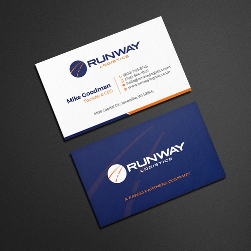 Design di Runway Logistics Business Card di Muaz™