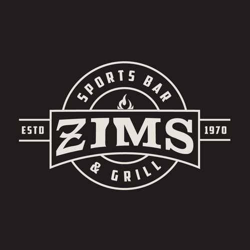 Modernized, bad ass logo for a small town sports bar! Design by Ajoy Paul