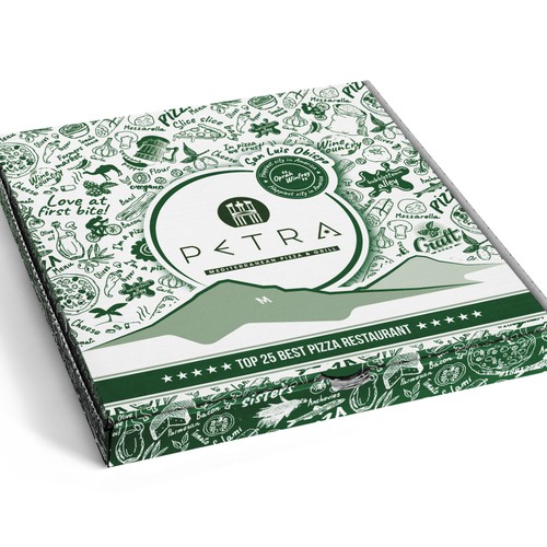 Pizza Box Design for award winning restaurant USA TODAY 'TOP 25 IN USA' Design by Filip Korić