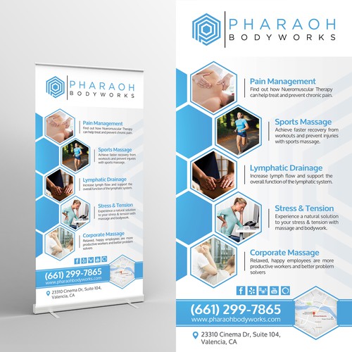 Retractable Banner Design (36x72) for Massage Therapy Company | Poster ...